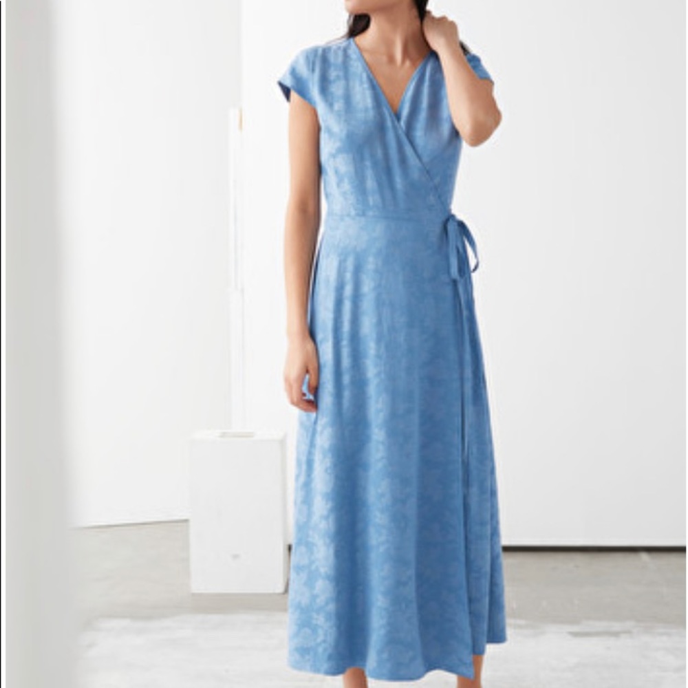 & Other Stories Pink Wrap Dress